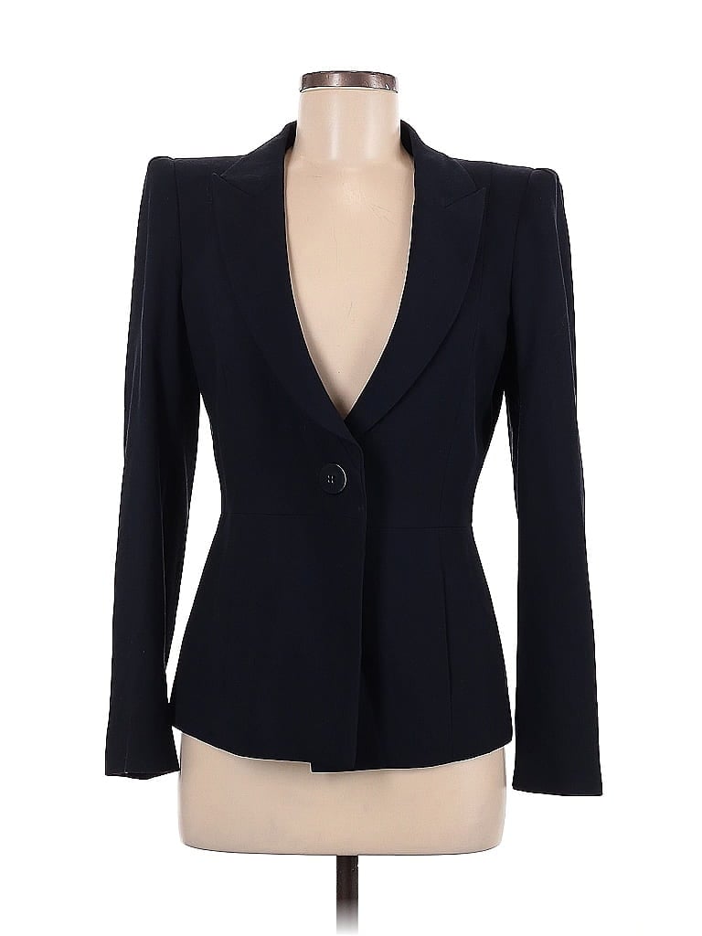 Armani Collezioni 100% Polyester Black Blazer Size 8 - photo 1