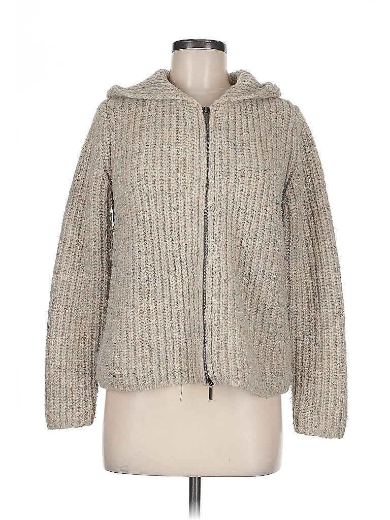 Pre-owned Soft Surroundings Zip Up Hoodie In Gray