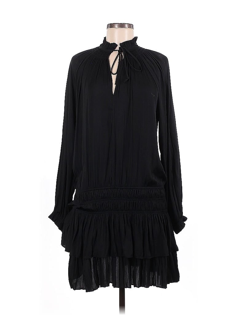 Mustard Seed 100% Rayon Black Casual Dress Size M - photo 1