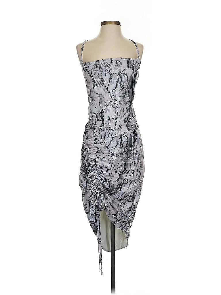 Pre-owned Open Edit Cocktail Dress In Gray