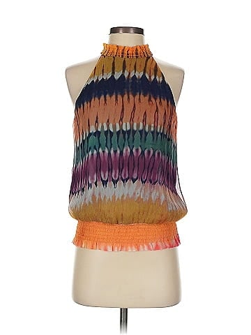 Ecru Sleeveless Silk Top (view 1)