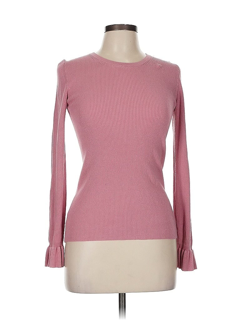 Pre-owned Ann Taylor Factory Pullover Sweater In Pink