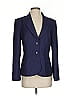 Escada Solid Stripes Blue Wool Blazer Size EU 36 / US 6 - photo 1