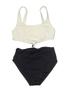 Solid & Striped One Piece Swimsuit