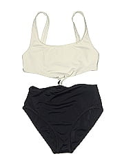 Solid & Striped One Piece Swimsuit
