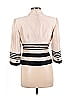 Kay Unger 100% Silk Stripes Ivory Jacket Size 6 - photo 2