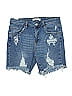 Almost Famous Blue Denim Shorts Size 9 - photo 1