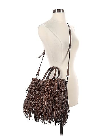 Prada Leather Nappa Fringe Shopping Tote Noce (view 2)