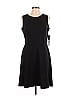 Marc New York Andrew Marc Solid Black Cocktail Dress Size 12 - photo 1