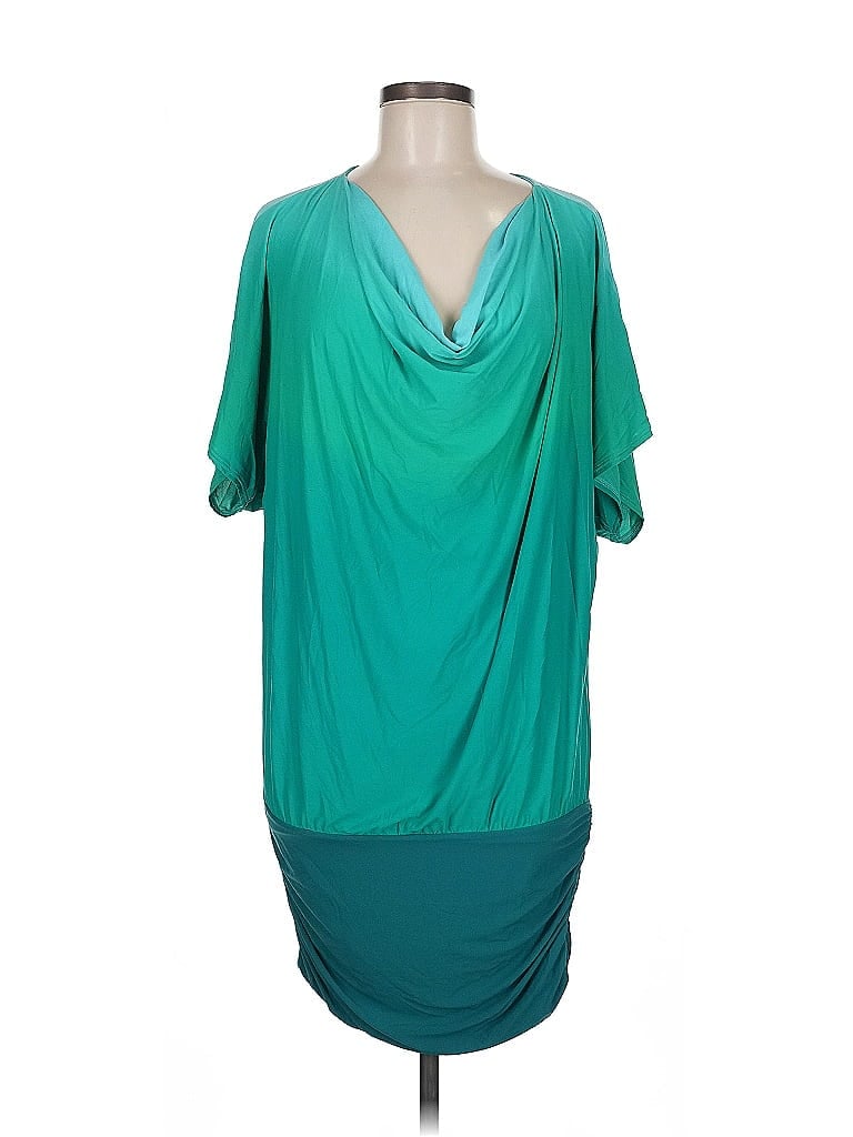 Pre-owned Carmen Marc Valvo Swimwear Casual Dress In Blue