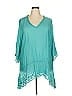 Johnny Was 100% Rayon Teal Blue Casual Dress Size 2X - photo 1