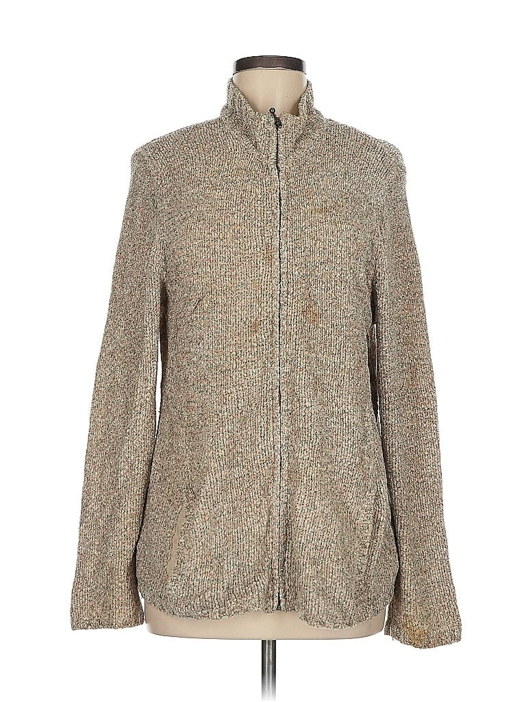 Pre-owned Croft & Barrow Cardigan Sweater In Brown