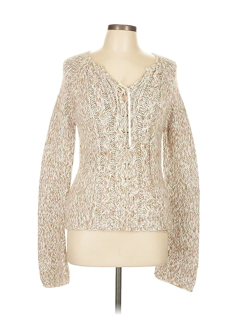 Pre-owned Assorted Brands Pullover Sweater In White