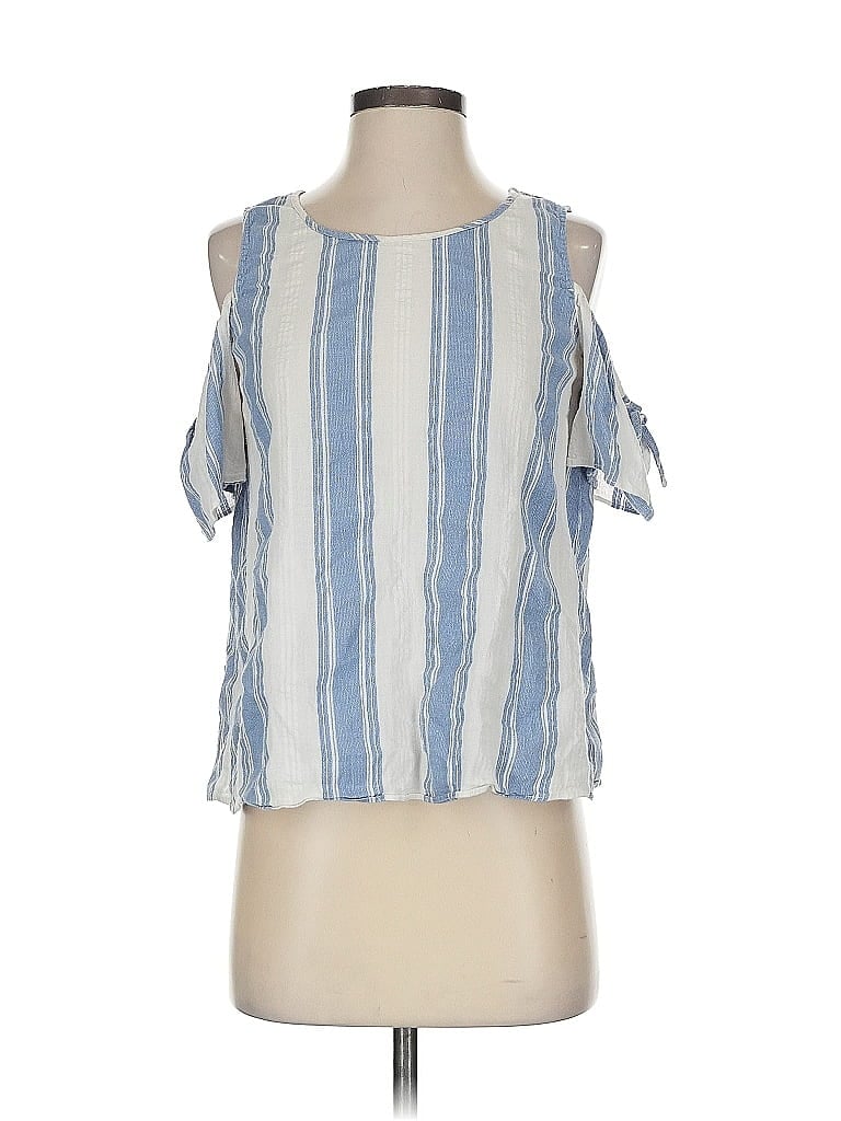 Pre-owned Cooper & Ella Sleeveless Blouse In Blue