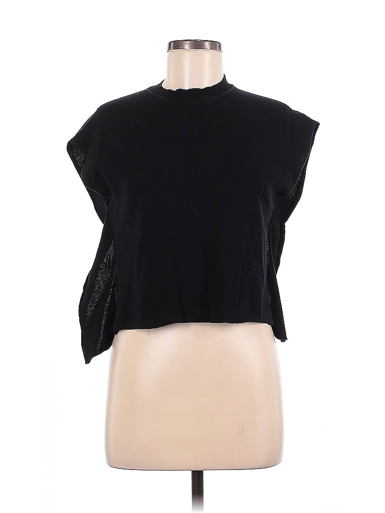 FRAY I.D Black Short Sleeve Turtleneck One size - photo 1