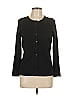 August Silk Black Cardigan Size L - photo 1