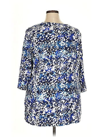 Roaman's 3/4 Sleeve Top (view 2)