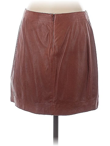 Vince. Leather Skirt (view 2)