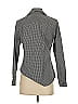 Foxcroft 100% Cotton Houndstooth Gray Long Sleeve Button-Down Shirt Size S - photo 2