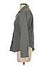 Foxcroft 100% Cotton Houndstooth Gray Long Sleeve Button-Down Shirt Size S - photo 5