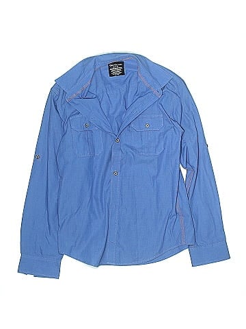 CALVIN KLEIN JEANS Long Sleeve Button-Down Shirt (view 1)