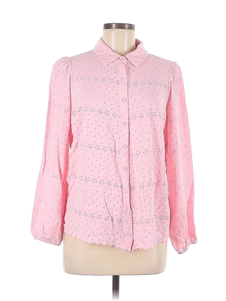 Pre-owned Torrid Long Sleeve Blouse In Pink