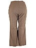 Le Suit 100% Polyester Plaid Brown Dress Pants Size 18 - photo 2