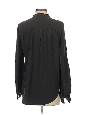 Equipment Long Sleeve Silk Top (view 2)