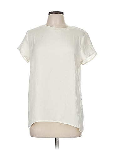 Cuyana Short Sleeve Silk Top (view 1)