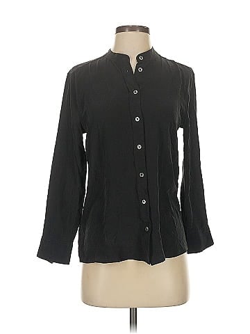 Equipment Long Sleeve Silk Top (view 1)