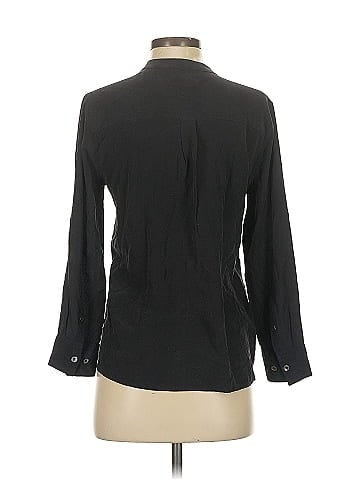 Equipment Long Sleeve Silk Top (view 2)