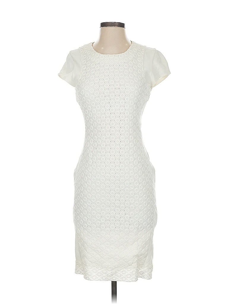 Pre-owned Diane Von Furstenberg Casual Dress In White
