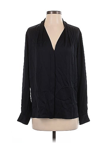 Elie Tahari Long Sleeve Silk Top (view 1)