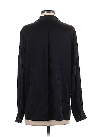 Elie Tahari Long Sleeve Silk Top (view 2)