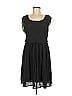 Studio Y Solid Black Casual Dress Size M - photo 1