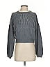 BB Dakota Metallic Gray Pullover Sweater Size S - photo 1