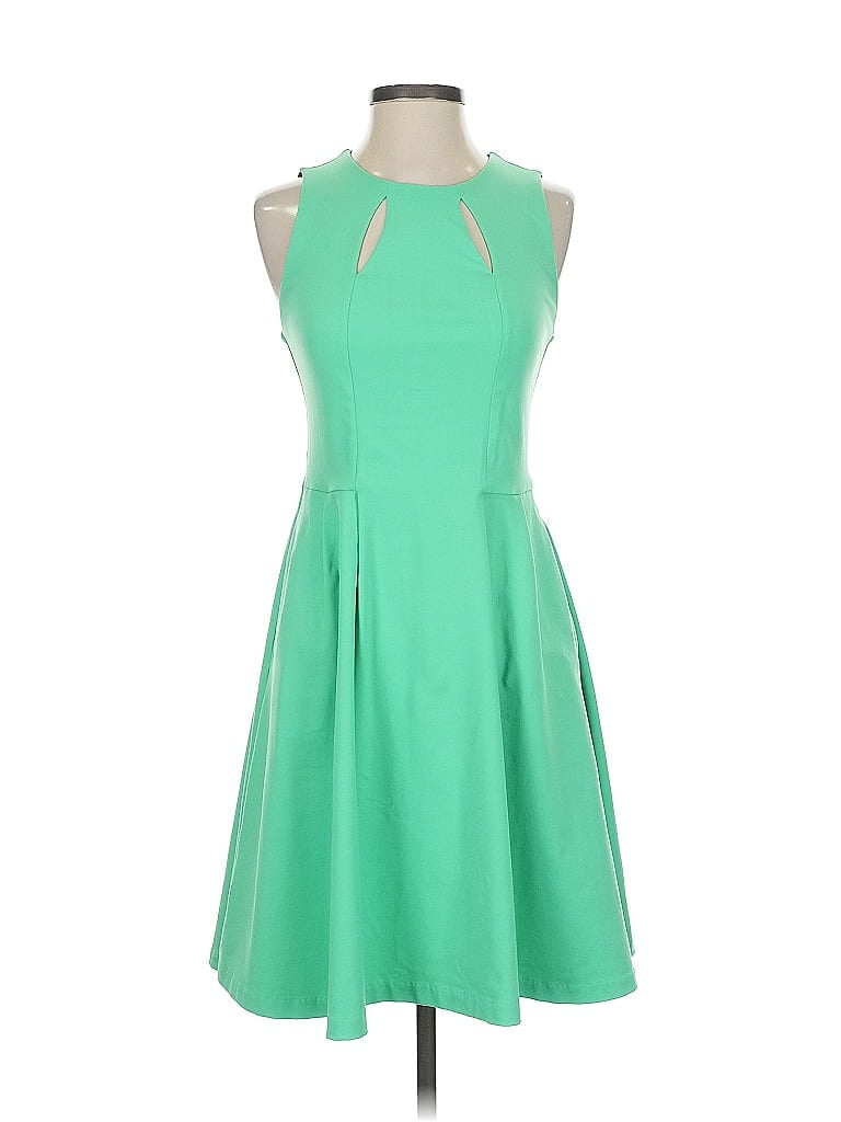 Pre-owned Cynthia Rowley Tjx Cocktail Dress In Green