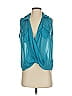 Speechless 100% Polyester Teal Sleeveless Blouse Size XS - photo 1