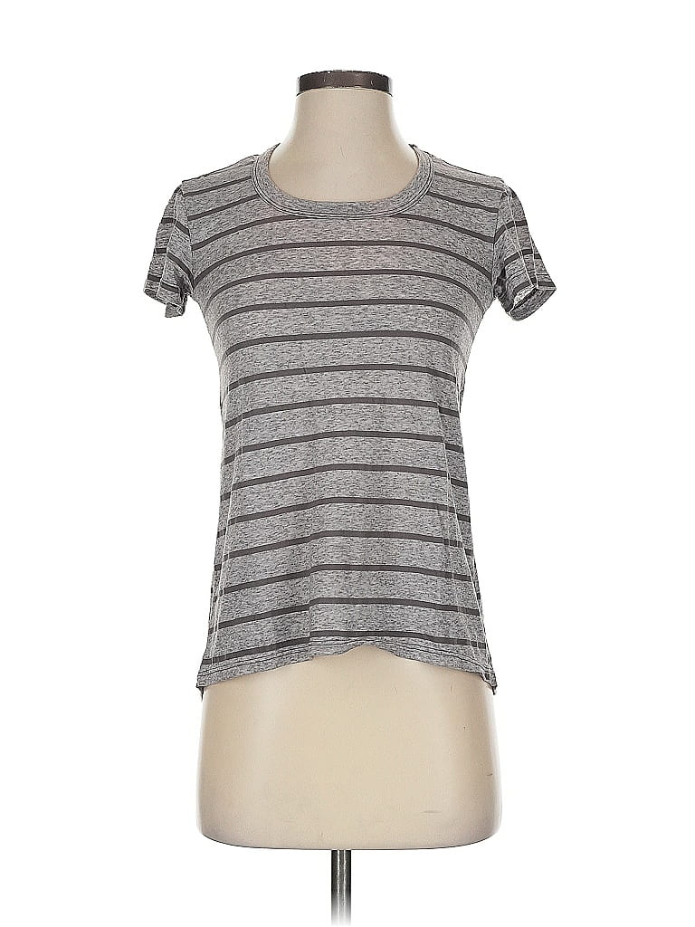 Pre-owned Left Of Center Short Sleeve T-shirt In Gray