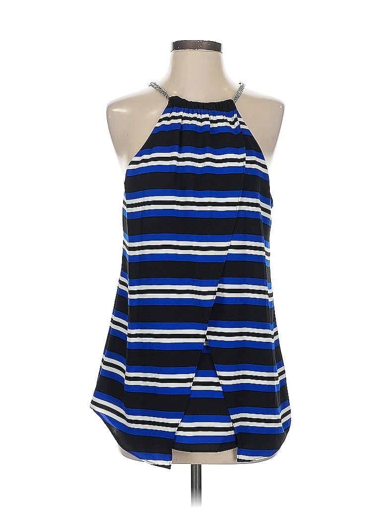 Michael Michael Kors Sleeveless Blouse In Blue