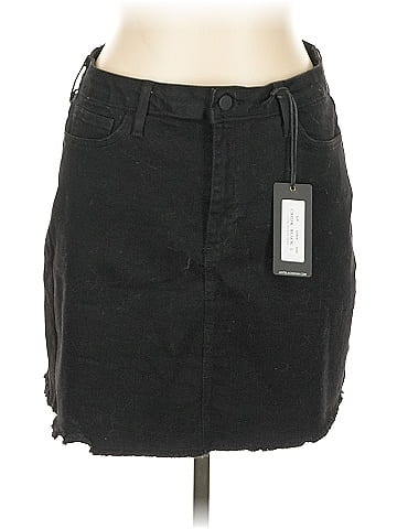 Just Black Denim Skirt (view 1)