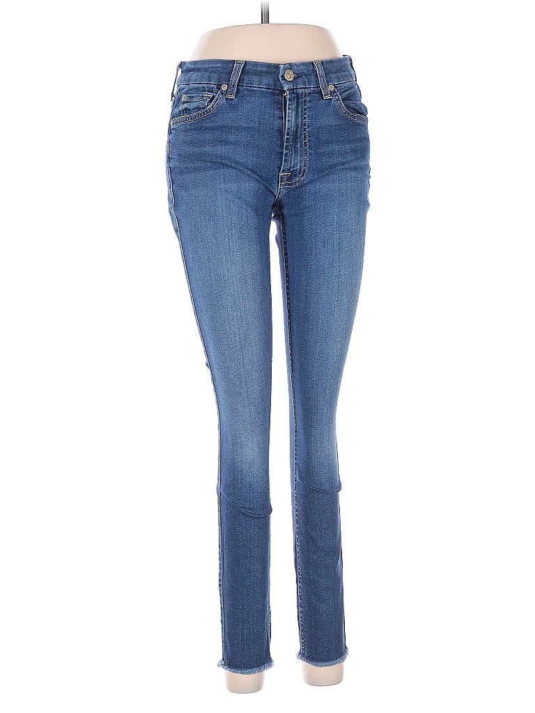 Pre-owned 7 For All Mankind Jeans In Blue