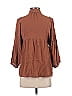 H&M Mama 100% Viscose Brown 3/4 Sleeve Button-Down Shirt Size XS - photo 2