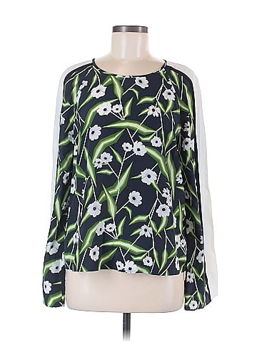 Equipment Long Sleeve Silk Top (view 1)