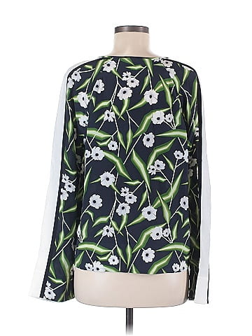 Equipment Long Sleeve Silk Top (view 2)