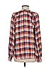 Pilcro Plaid Orange Long Sleeve Button-Down Shirt Size M - photo 2