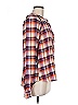 Pilcro Plaid Orange Long Sleeve Button-Down Shirt Size M - photo 4