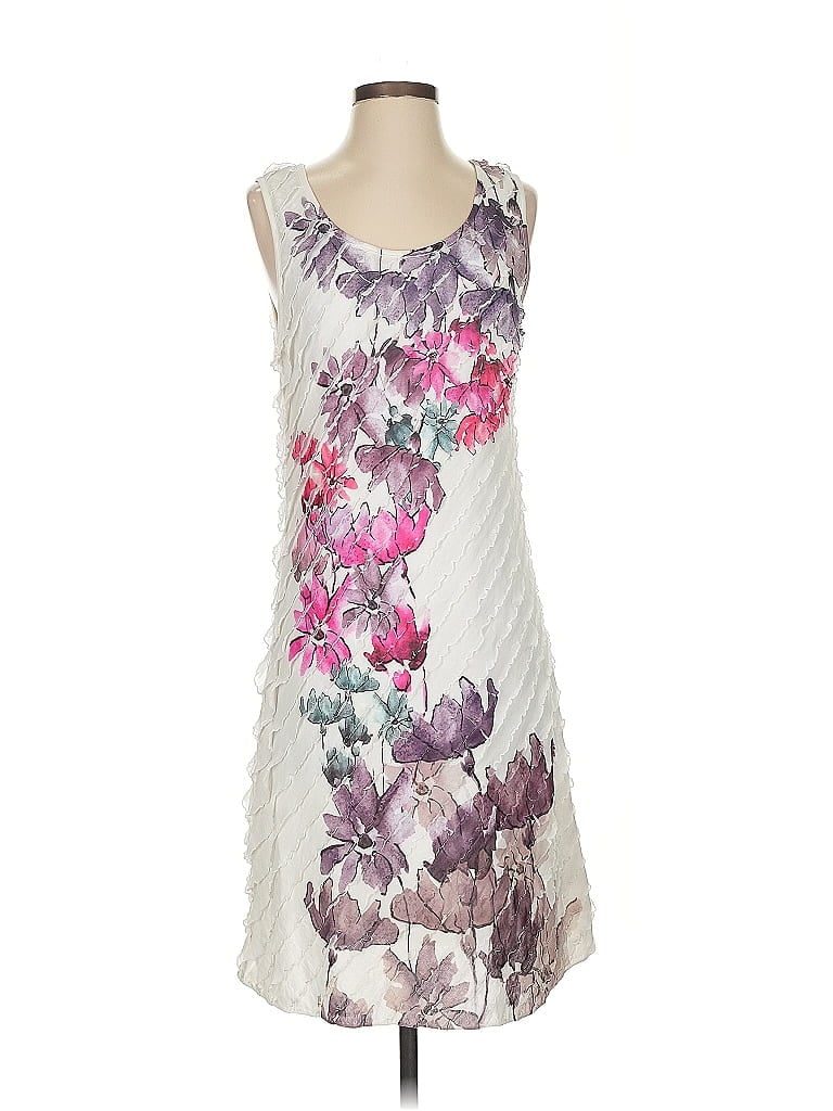 Pre-owned Christopher & Banks Cocktail Dress In White