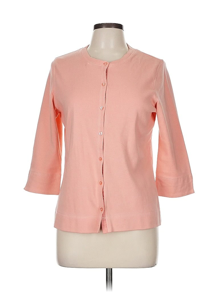 Pre-owned Liz Claiborne 3/4 Sleeve Blouse In Pink