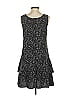 Ann Taylor LOFT Outlet Paisley Gray Black Casual Dress Size S - photo 2